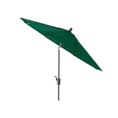 Amauri Outdoor Living 9ft Round Push TILT Market Umbrella with Starring Gray Frame (Fabric: Sunbrella Forest Green) 71213-104-CS21314